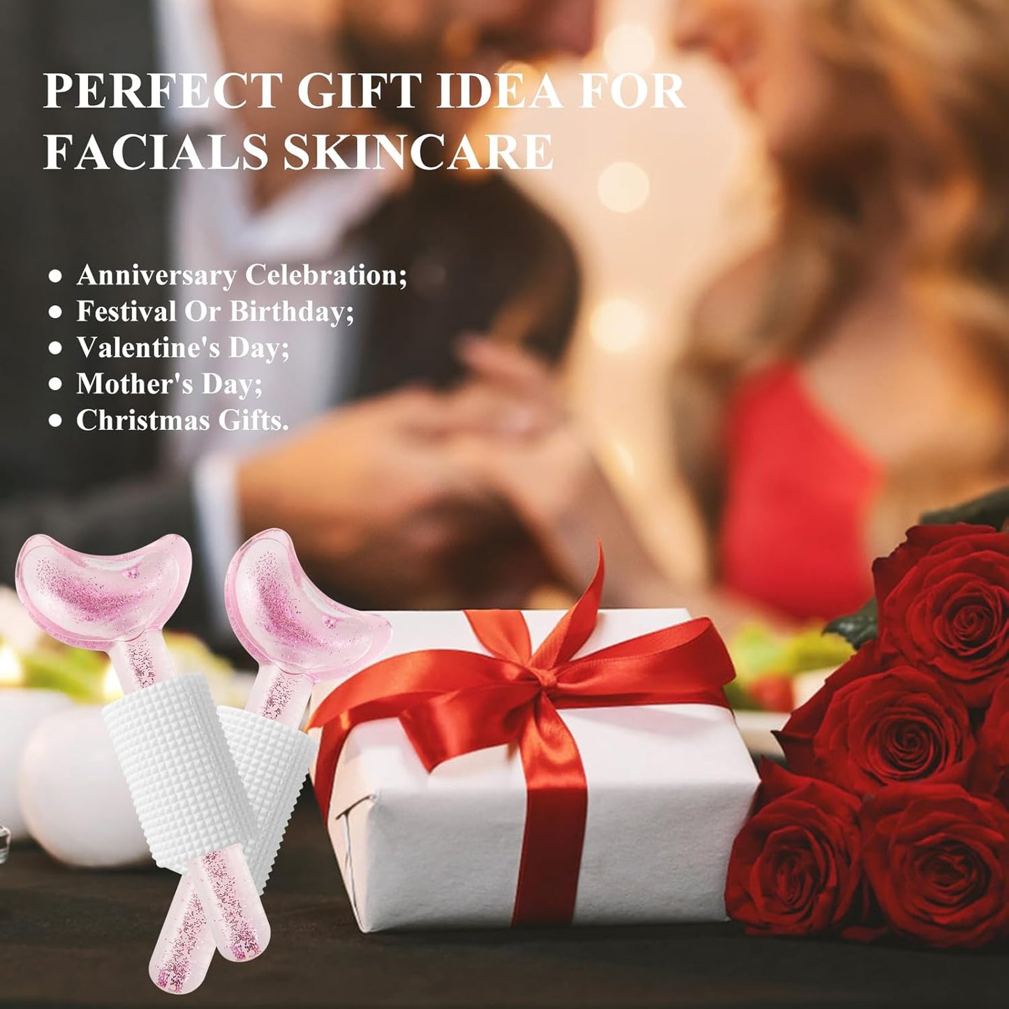 Ice Globes for Facials, 2PCS Ice Globes, Facial Globes, Face Globes, Cooling Globes, Facial Massager Tools for Face Neck & Eyes, Daily Beauty, Tighten Skin, anti Ageing, Reduce Puffy and Wrinkle