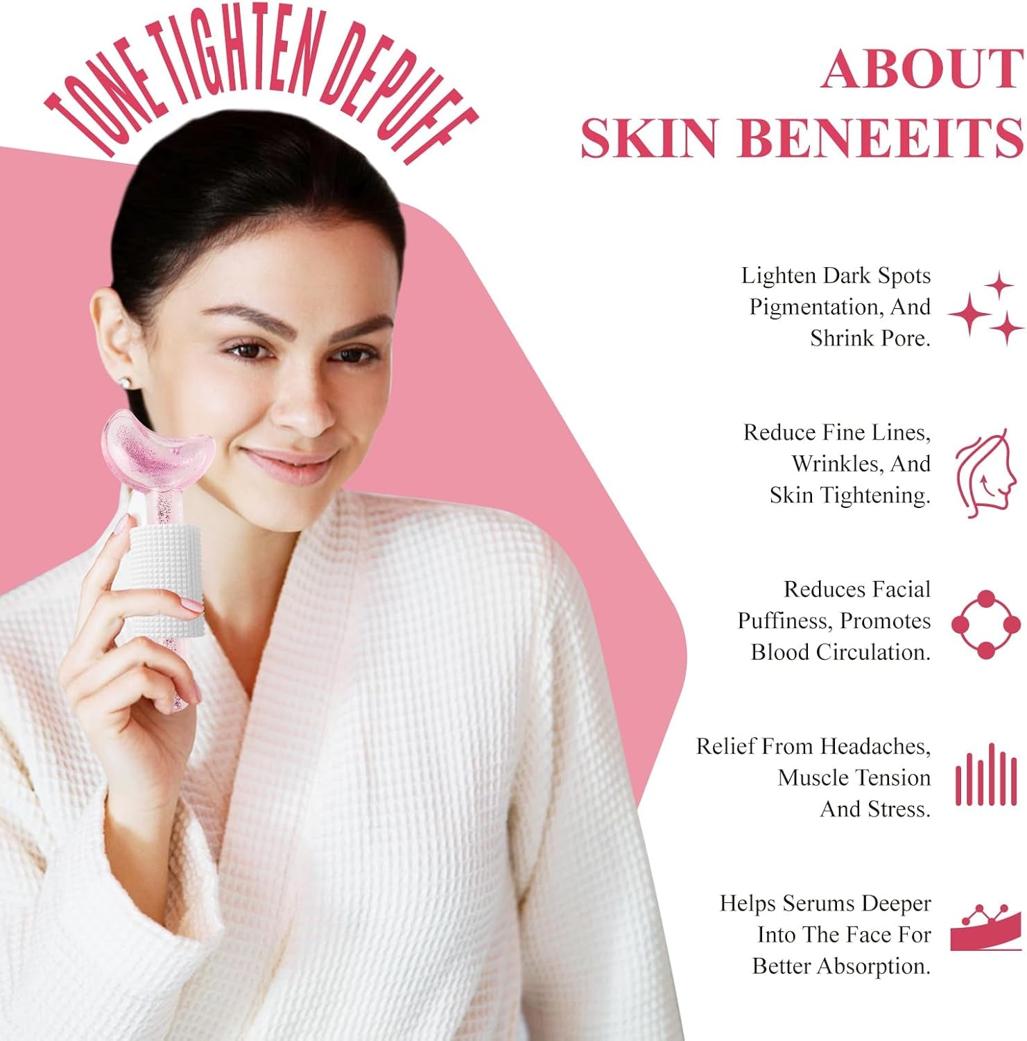 Ice Globes for Facials, 2PCS Ice Globes, Facial Globes, Face Globes, Cooling Globes, Facial Massager Tools for Face Neck & Eyes, Daily Beauty, Tighten Skin, anti Ageing, Reduce Puffy and Wrinkle