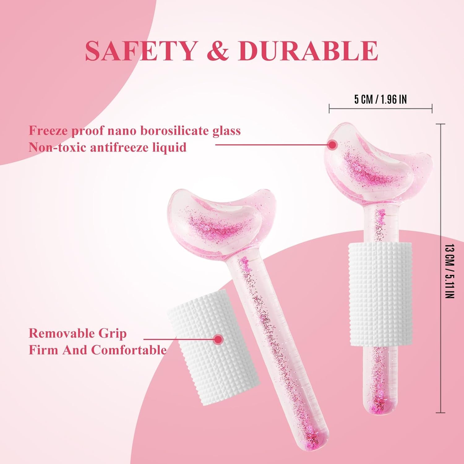 Ice Globes for Facials, 2PCS Ice Globes, Facial Globes, Face Globes, Cooling Globes, Facial Massager Tools for Face Neck & Eyes, Daily Beauty, Tighten Skin, anti Ageing, Reduce Puffy and Wrinkle